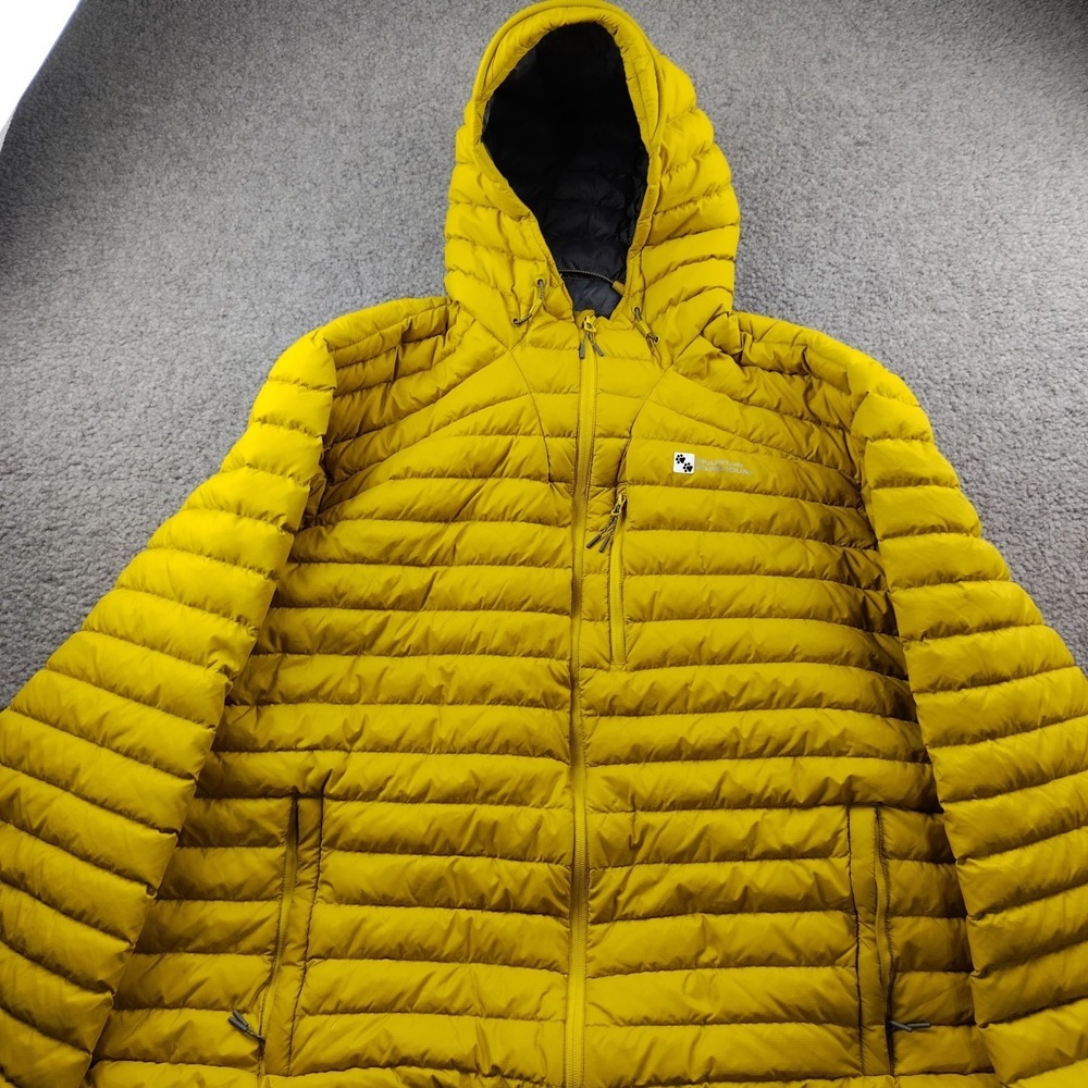 Mountain Warehouse Jacket Mens 4XL Extreme Nano Yellow Puffer Down EUC
